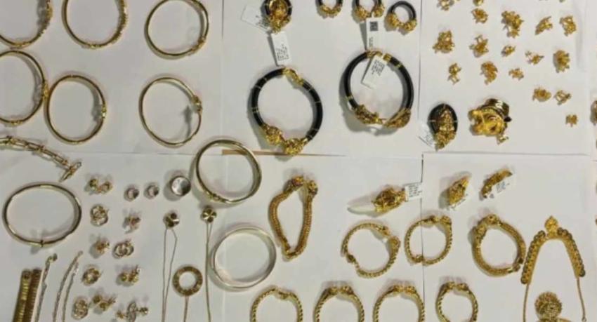 රත්‍රන් තොගයක් රැගෙනා කාන්තාවක් කටුනායකදී කොටුවෙයි